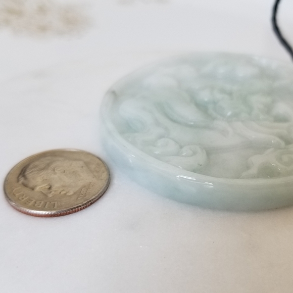 100% cert'd jadeite jade dragon pendant *NWT - Picture 11 of 11